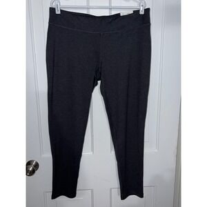 NWT Aspire Women Charcoal Heather Fitted Athletic Leggings Size XL